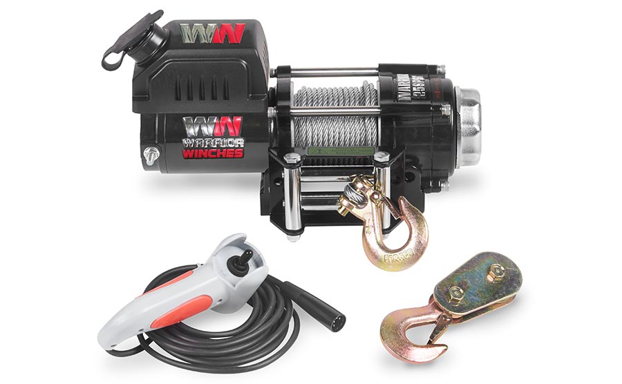 Warrior Ninja 2500lb Winch - 24v Steel Rope