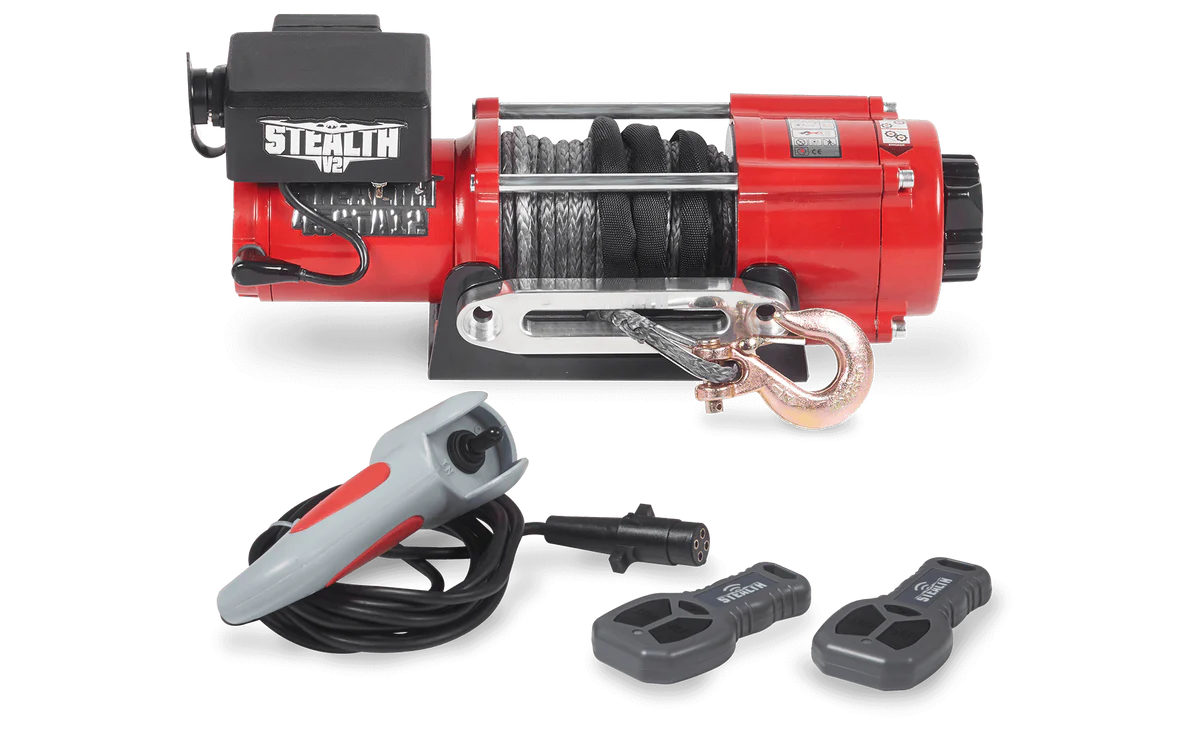 Stealth 4500lb Winch - Synthetic Rope