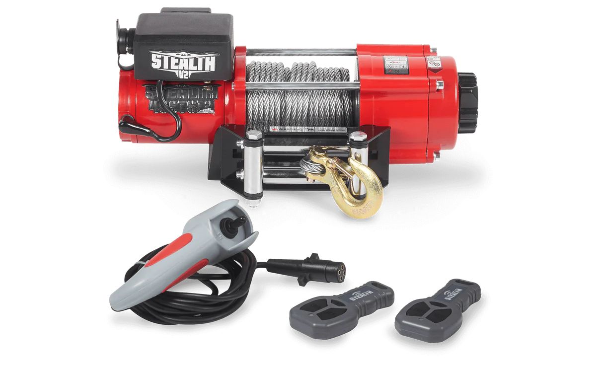 Stealth 4500lb Winch - Steel Rope