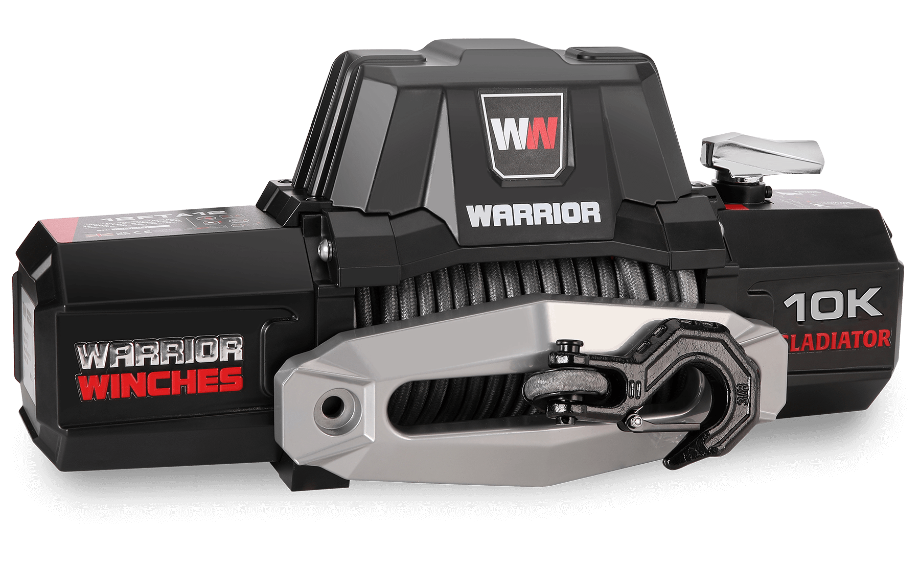 Gladiator F-Type 10000 Electric Winch - 12v Synthetic Rope