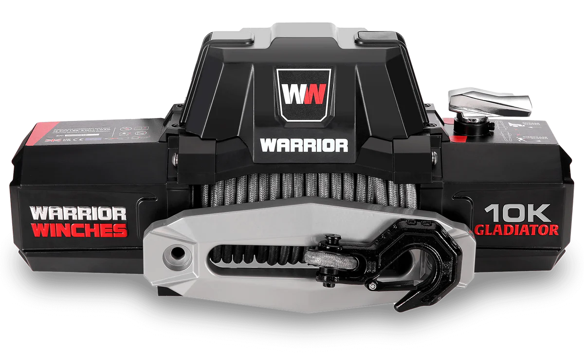 Gladiator F-Type 10000lb Winch - 12v Synthetic Rope