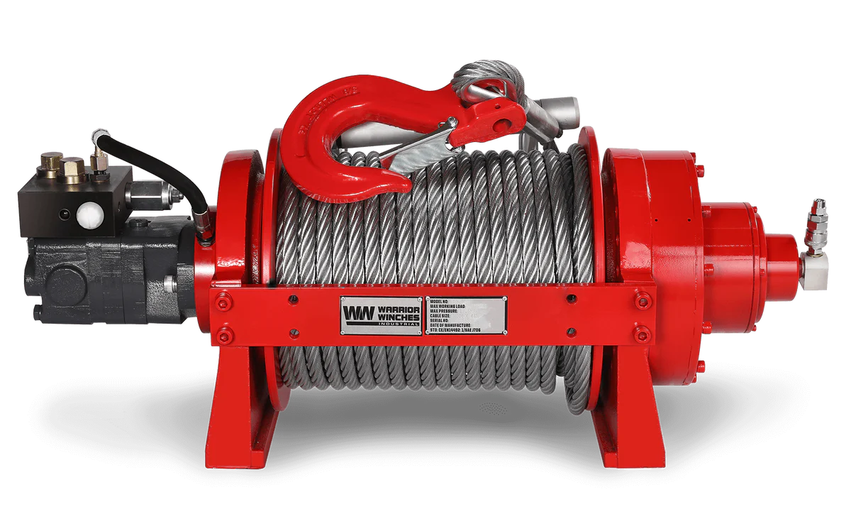 JR10 22,000lb (10 Ton) Industrial Hydraulic Winch