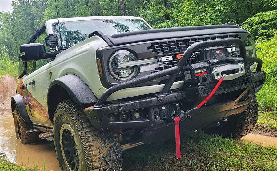 Gladiator F-Type 12500 Electric Winch - 12v Synthetic Rope
