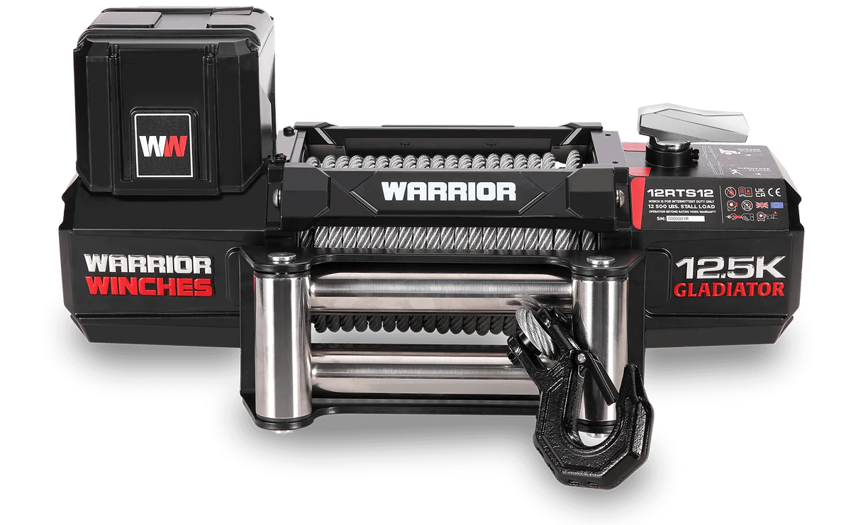 Gladiator R-Type 12500lb Winch - 12v Steel Rope