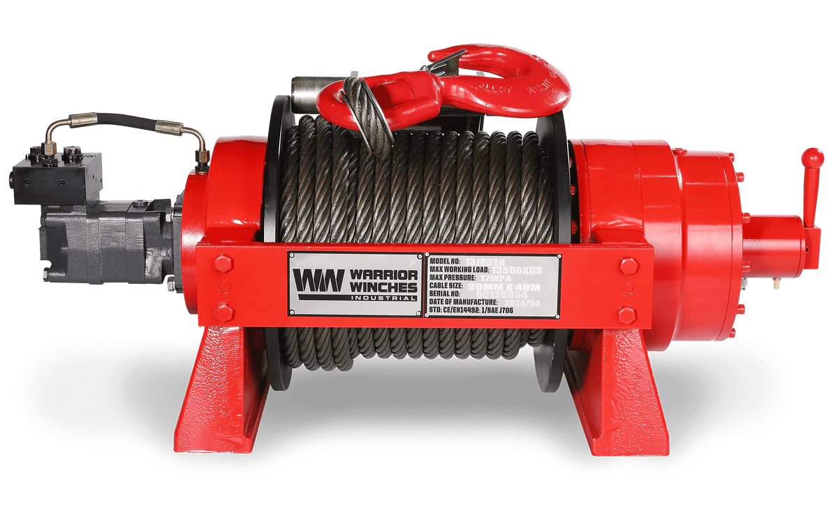 JR13 29,700lb (13.5 Ton) Industrial Hydraulic Winch