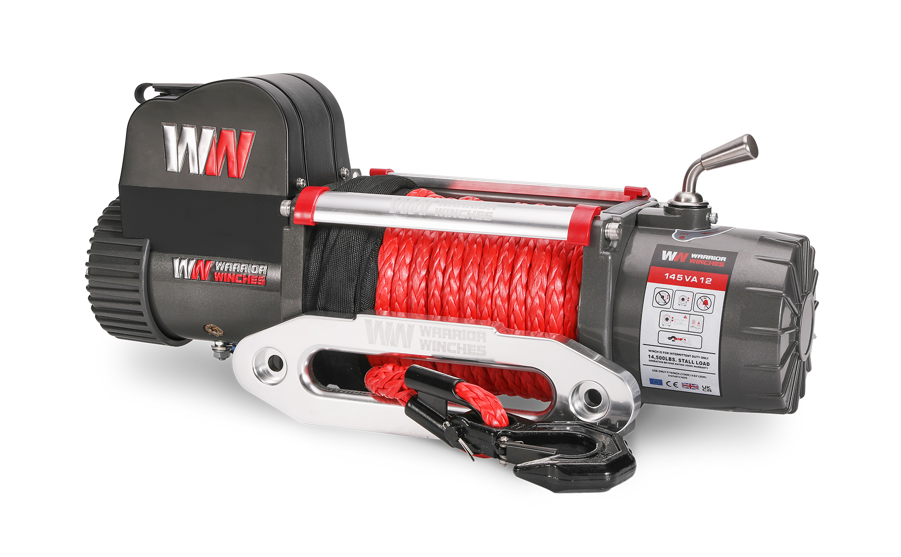 Samurai 14500 Electric Winch - 12v Synthetic Rope