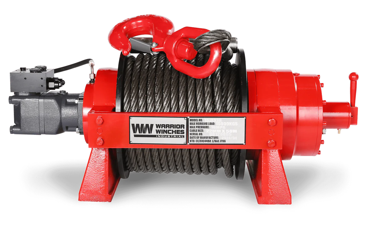 JR15 33,000lb (15 Ton) Industrial Hydraulic Winch
