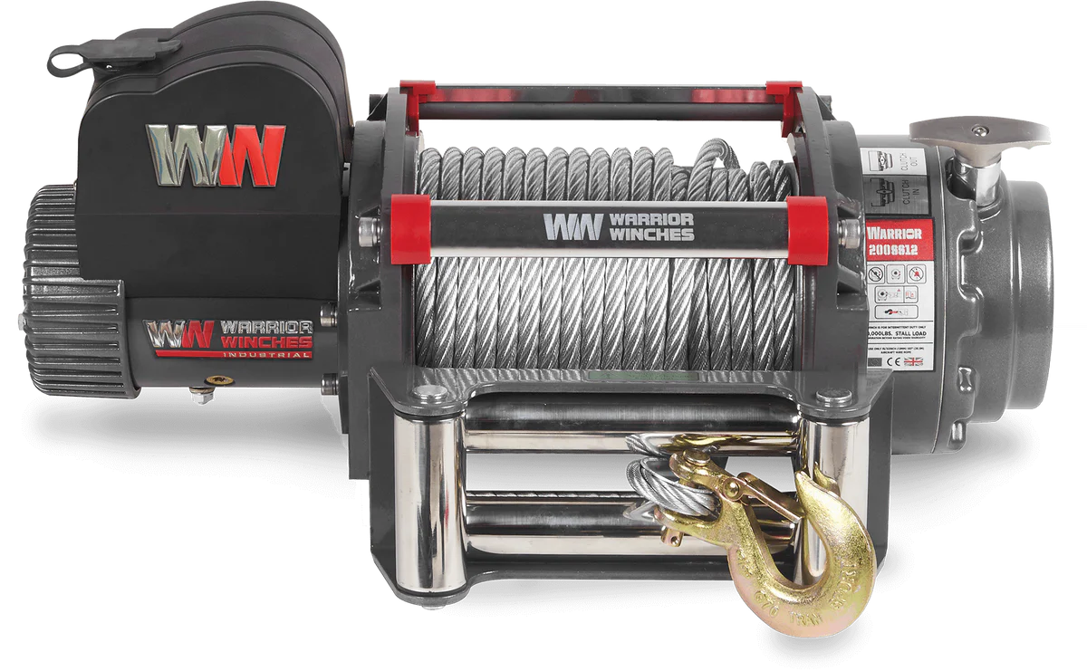 Warrior Samurai 20000lb Winch - 24v Steel Rope
