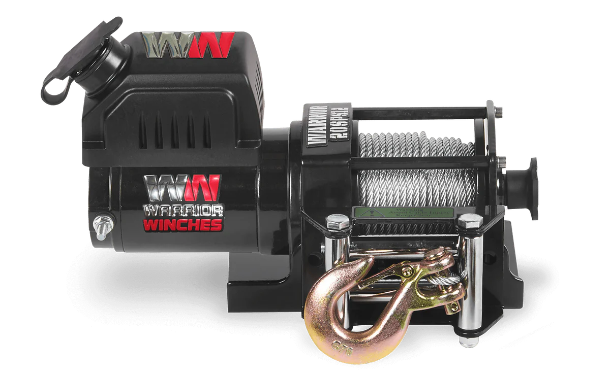 Warrior Ninja 2000lb Winch - 12v Steel Rope
