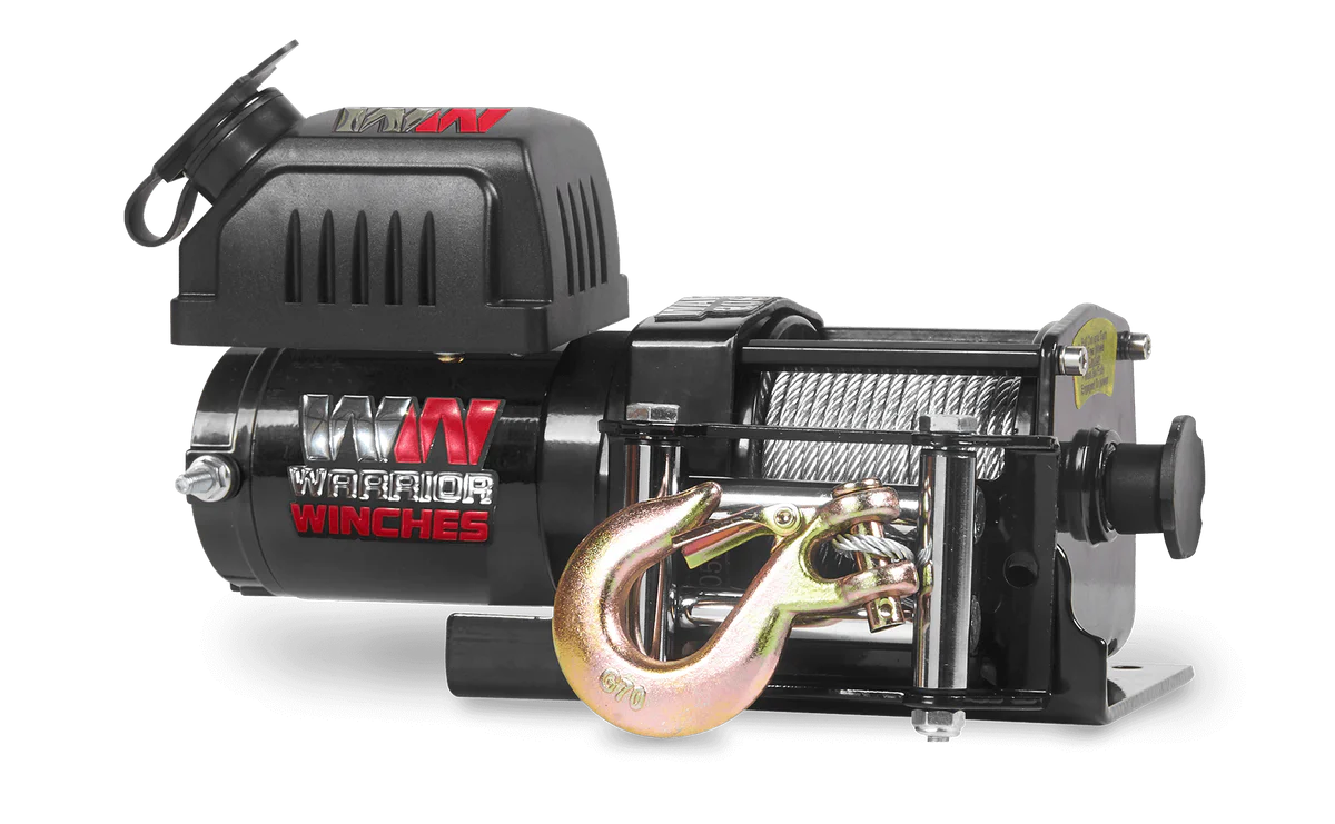 Warrior Ninja 2000lb Winch - 12v Steel Rope