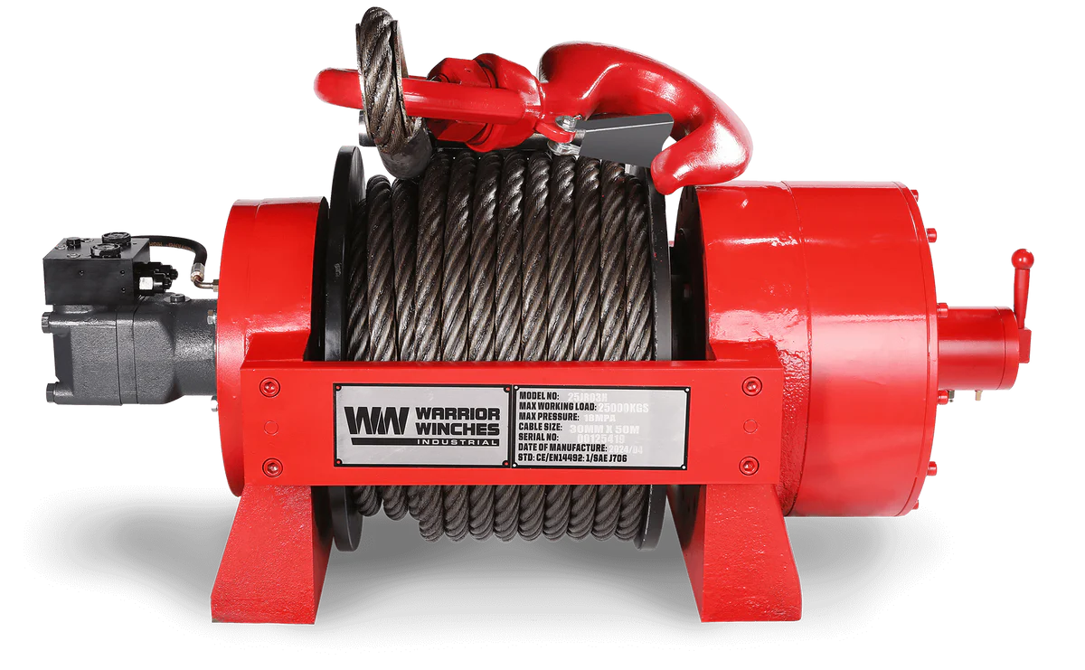 JR25 55,000lb (25 Ton) Industrial Hydraulic Winch