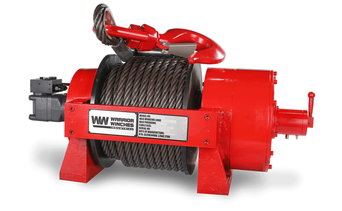 JR25 55,000lb (25 Ton) Industrial Hydraulic Winch