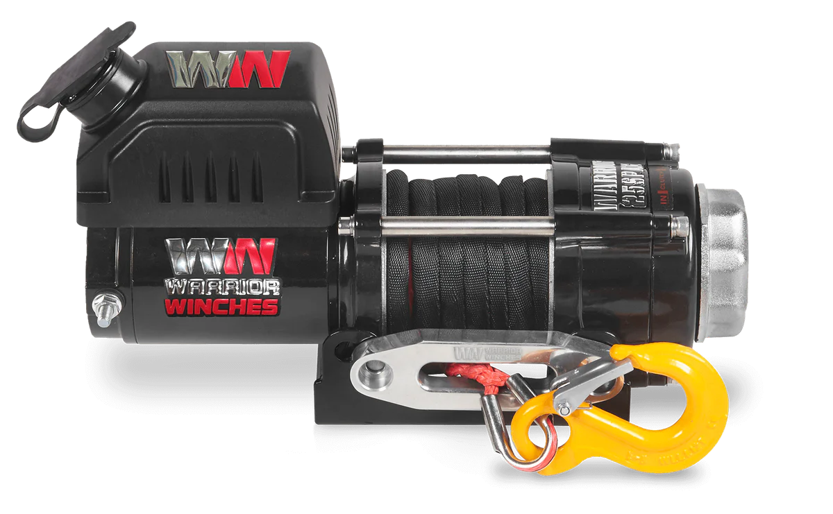 Warrior Ninja 2500lb Winch - 12v Synthetic Rope