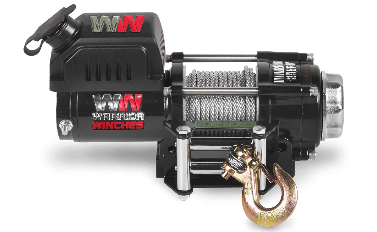 Warrior Ninja 2500lb Winch - 12v Steel Rope