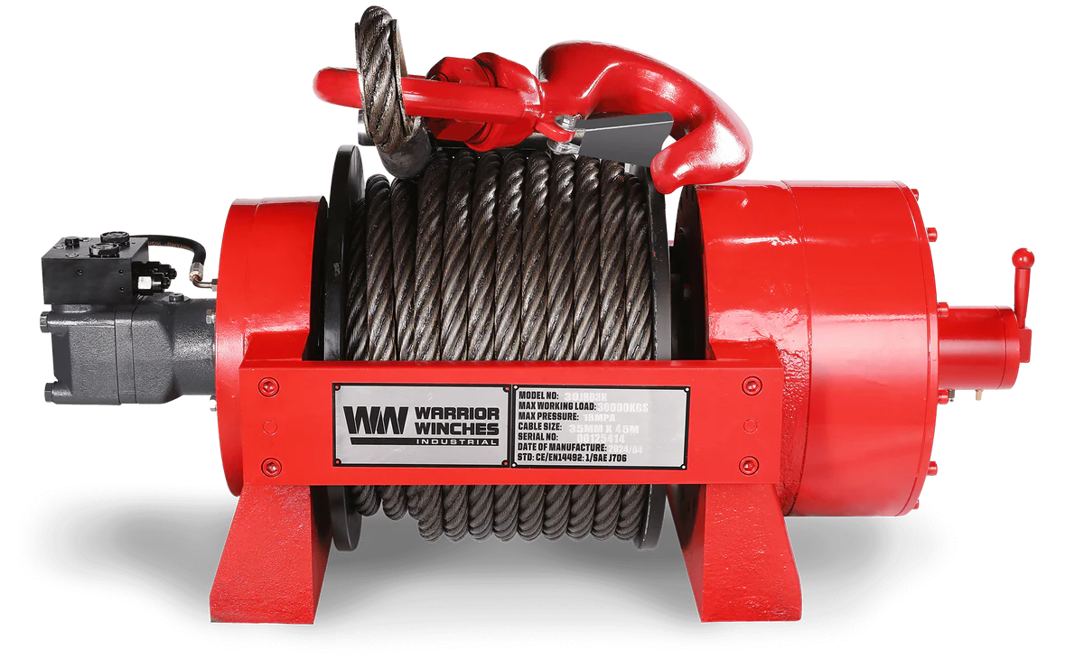 JR30 66,000lb (30 Ton) Industrial Hydraulic Winch
