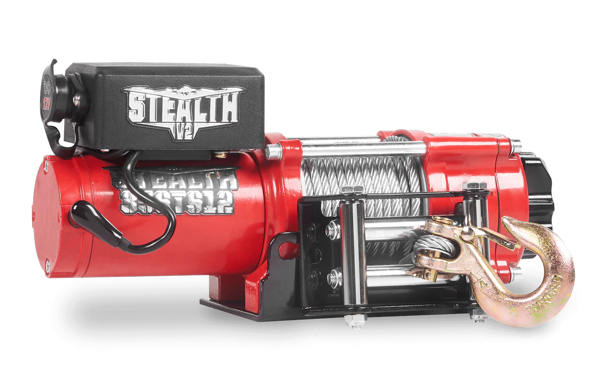 Stealth 3500lb Winch - 12v Steel Rope