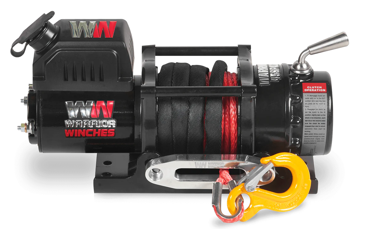 Warrior Ninja 4500lb Winch - 12v Synthetic Rope
