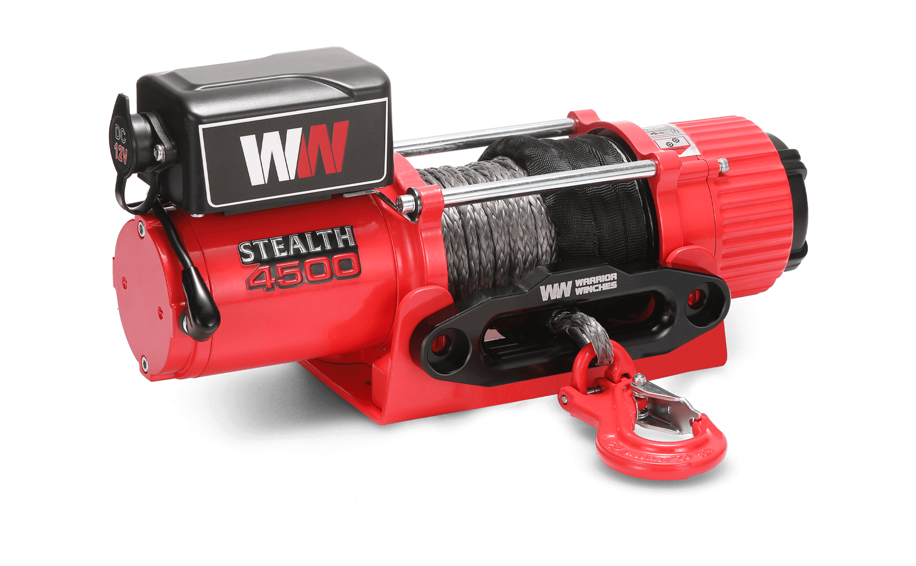 Stealth 4500lb Winch - 12v Synthetic Rope
