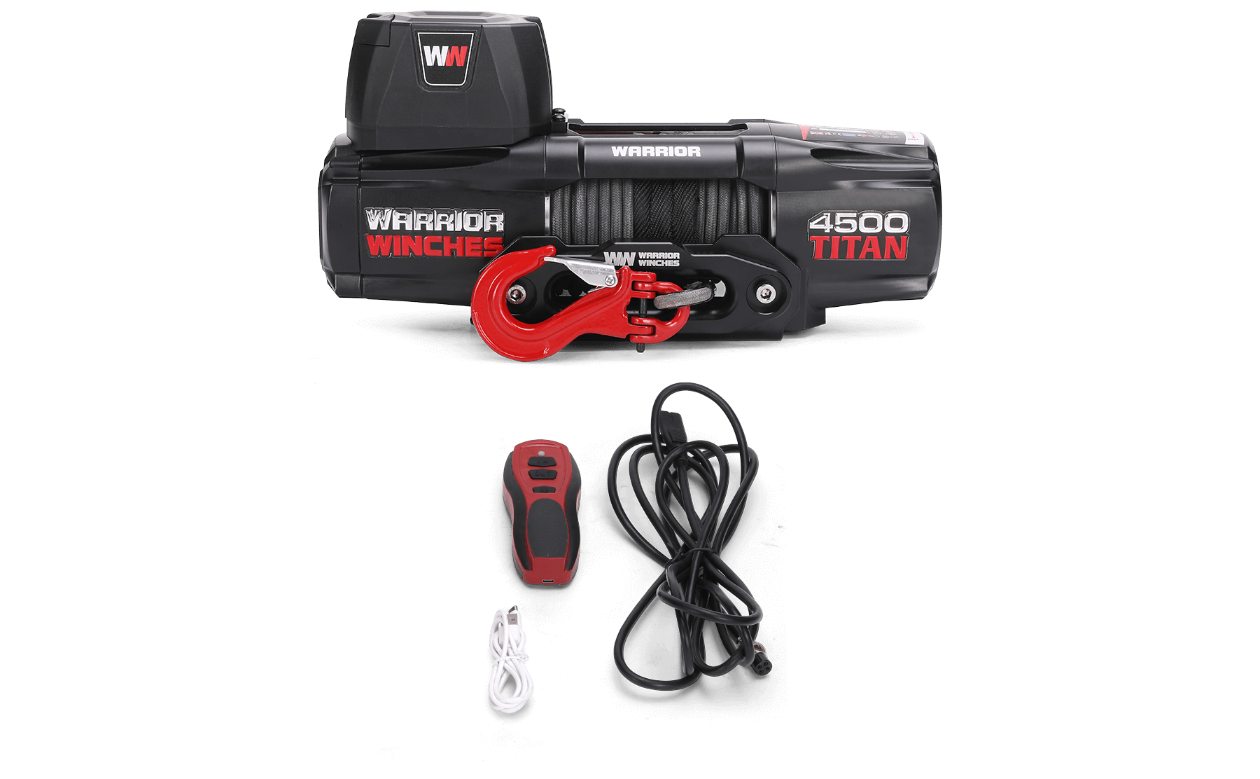Titan 4500 Electric Winch - 12v Synthetic Rope