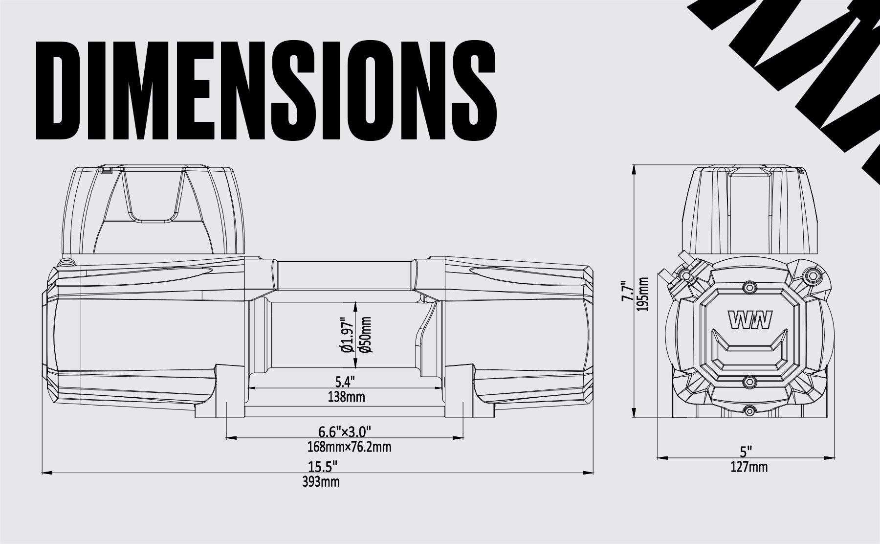 Titan 4500 Electric Winch - 12v Steel Rope - Bimson Power