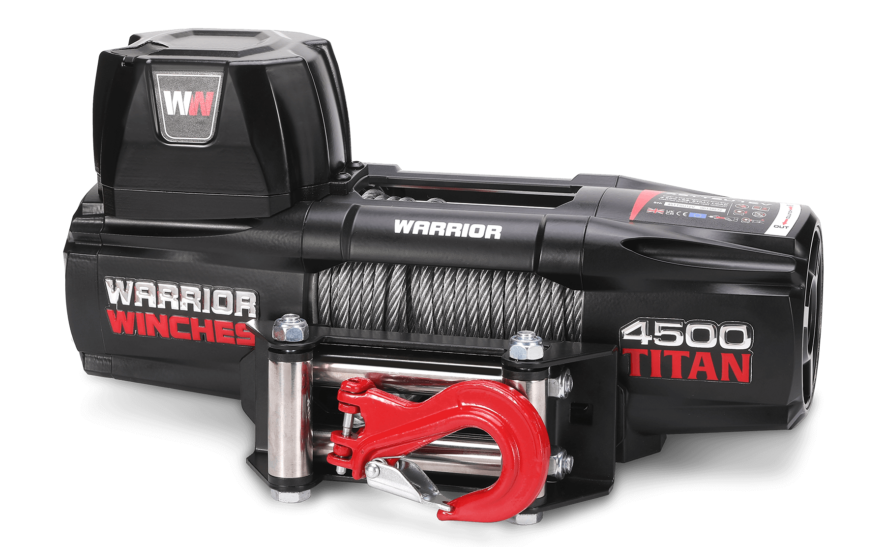 Titan 4500 Electric Winch - 12v Steel Rope - Bimson Power