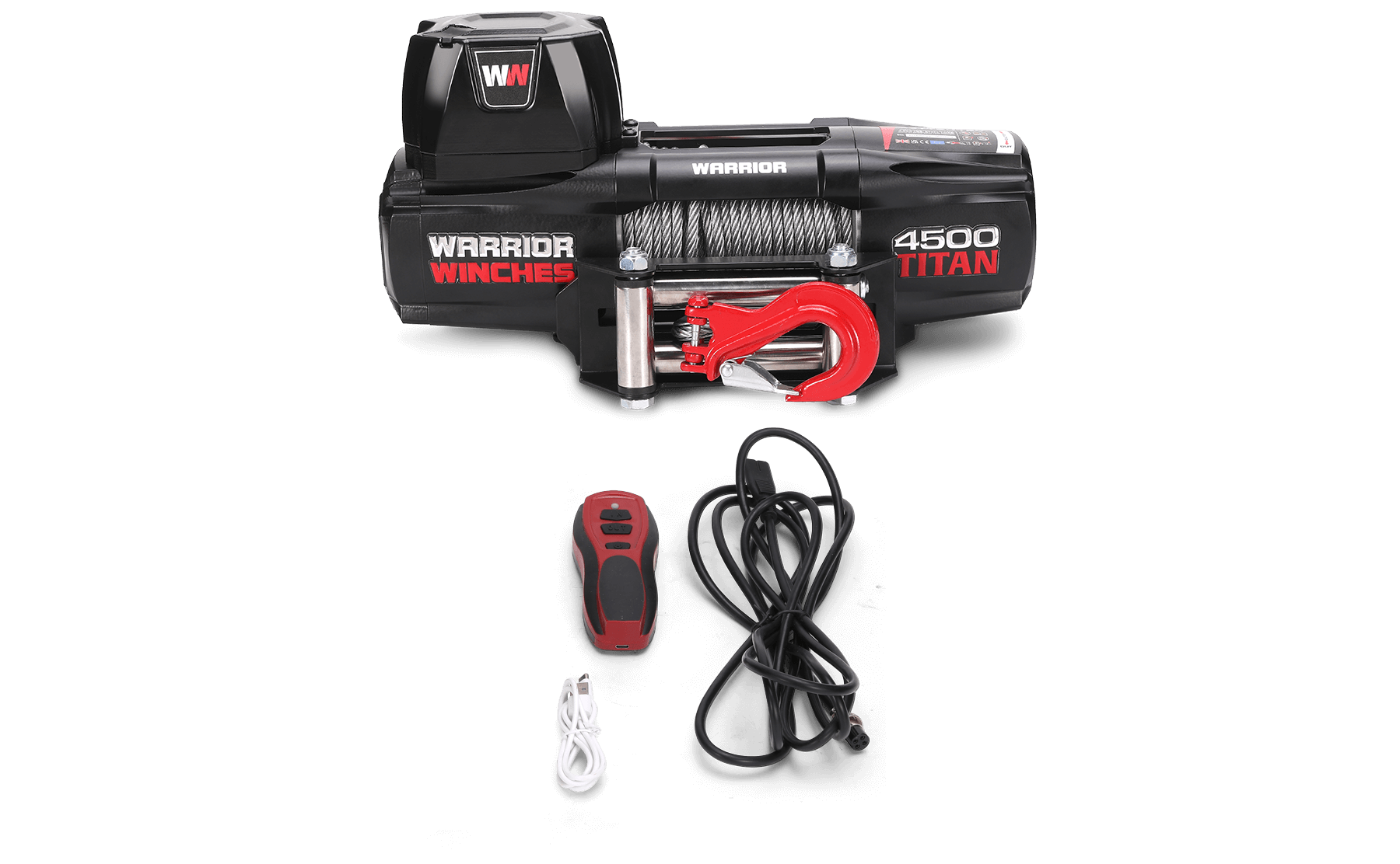 Titan 4500 Electric Winch - 12v Steel Rope - Bimson Power