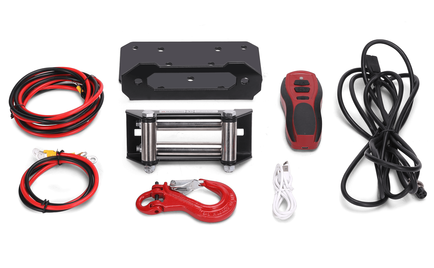 Warrior Titan 4500lb Winch - 24v Steel Rope