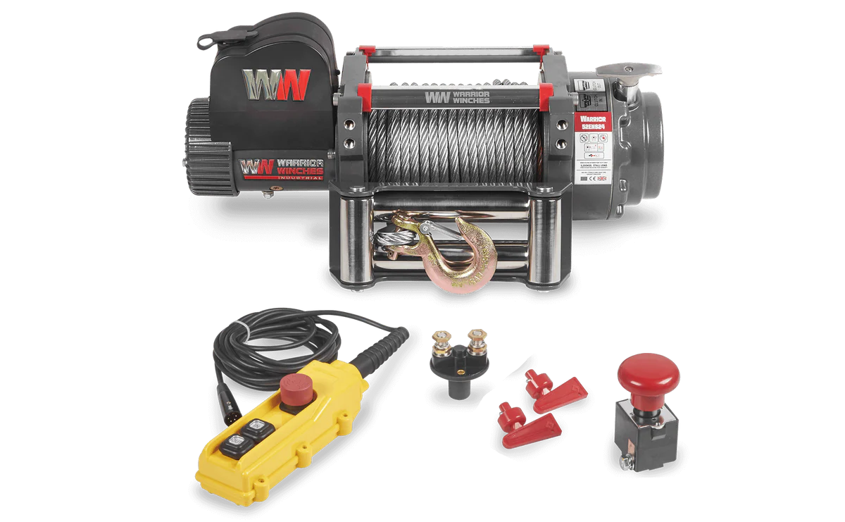 Warrior 5250EN Winch - 24v Steel Rope