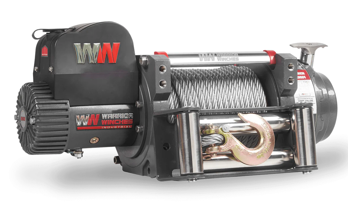 Warrior 5250EN Winch - 24v Steel Rope