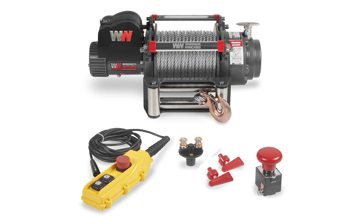 Warrior 6000EN Winch - 24v Steel Rope