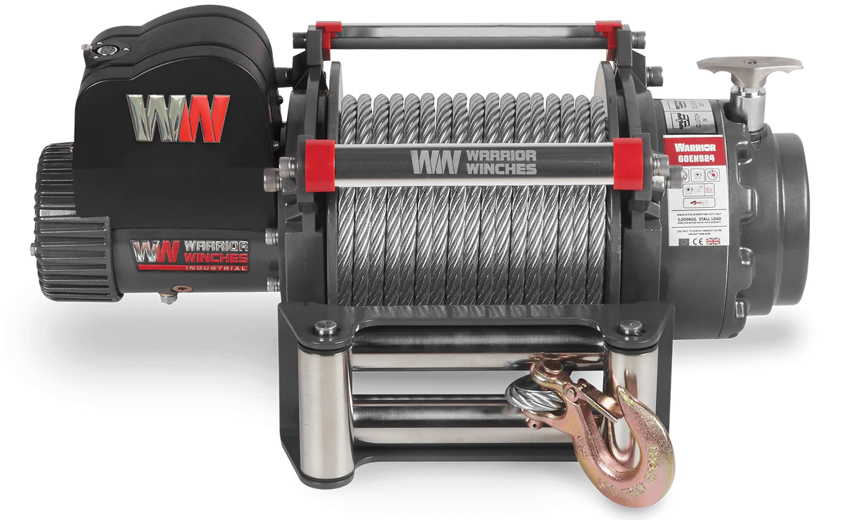 Warrior 6000EN Winch - 24v Steel Rope