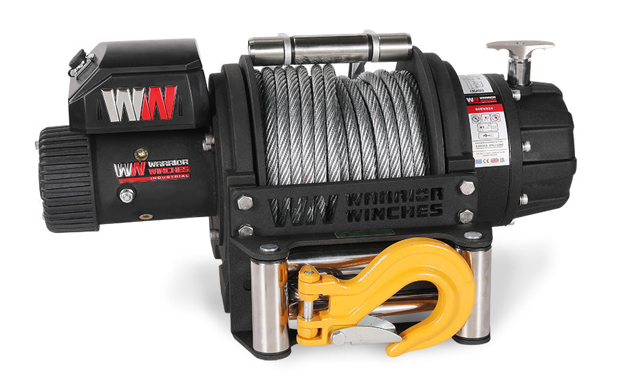 Warrior 24v EN 8000 Winch - Steel Rope
