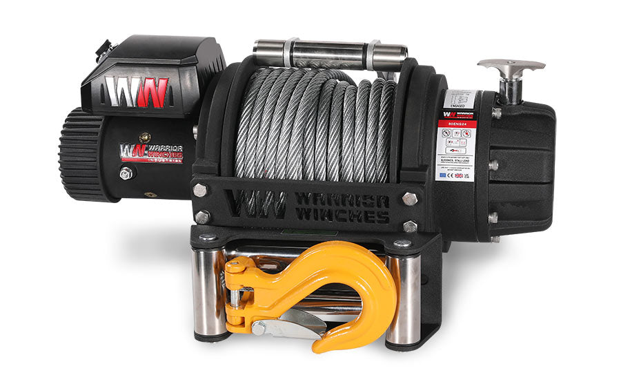 Warrior 24v EN 8000 Winch - Steel Rope