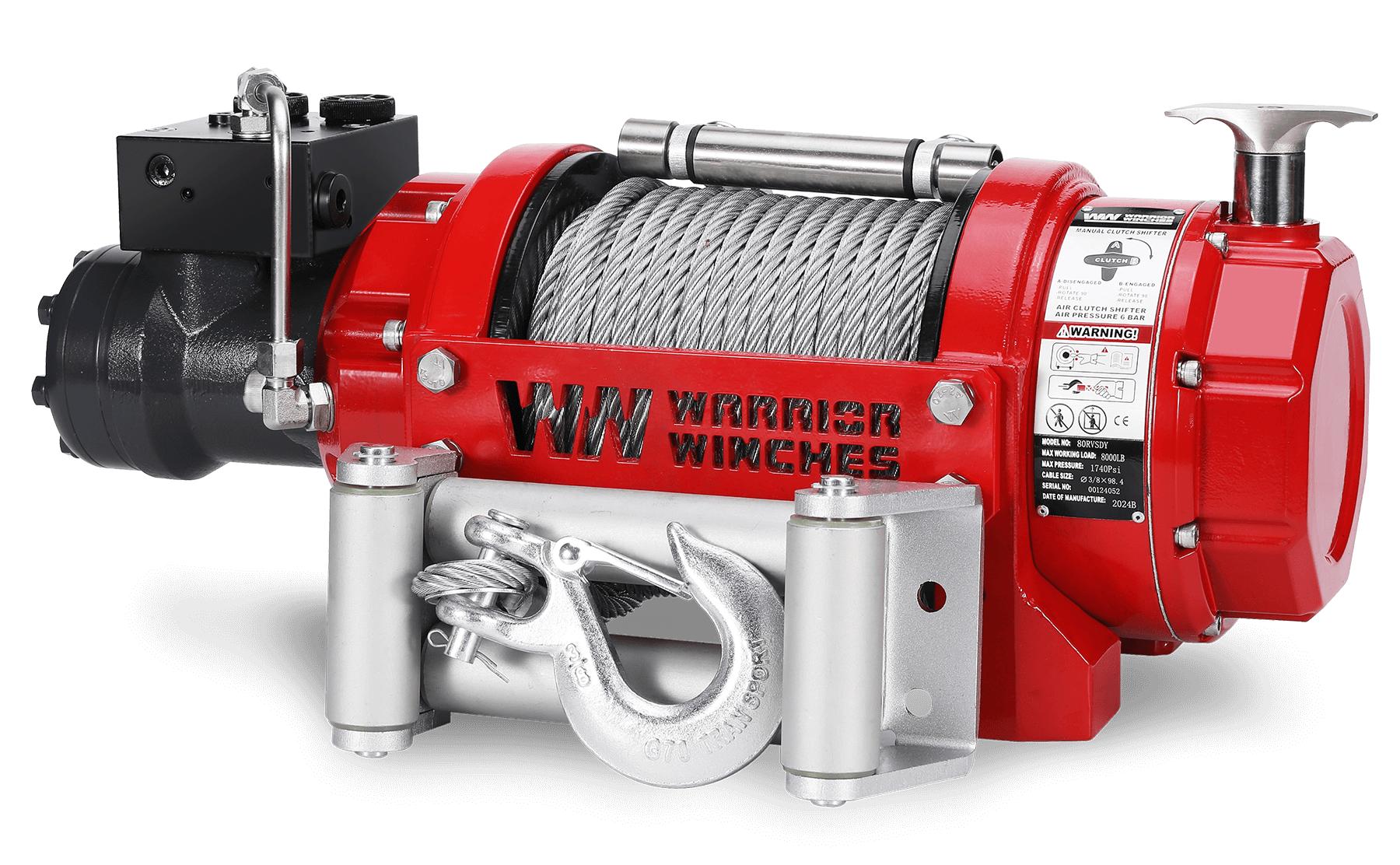 RV 8000 Hydraulic Short Drum Winch