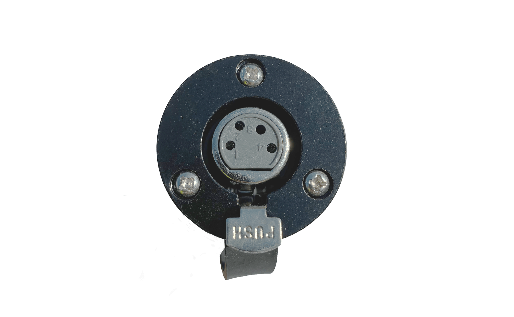 Solenoid Box Socket - Metal 4 Pin, 1m Extension C/W Male Socket - Bimson Power