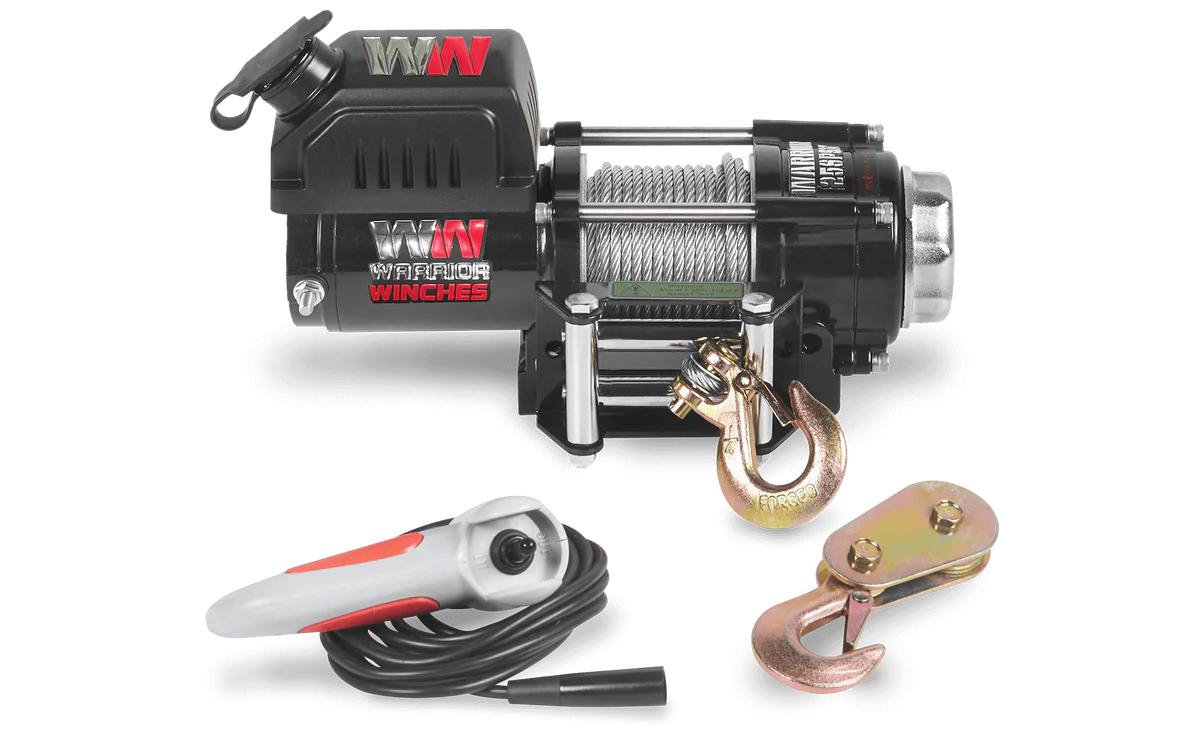 Warrior Ninja 2500lb Winch - 12v Steel Rope