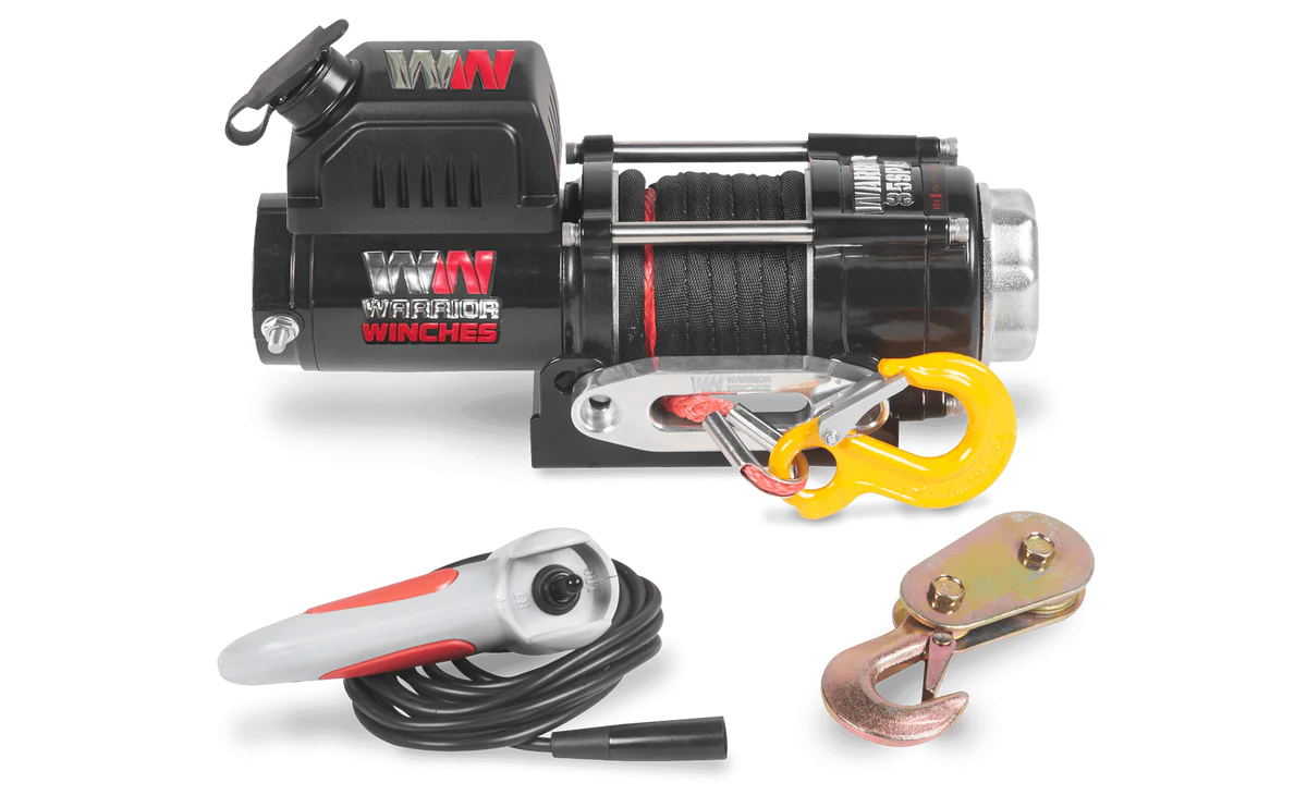 Warrior Ninja 3500lb Winch - 12v Synthetic Rope
