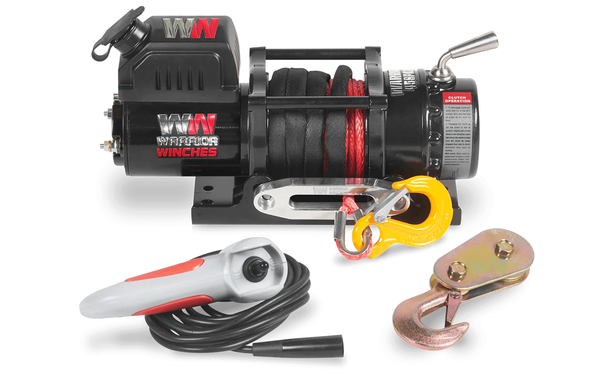 Warrior Ninja 4500lb Winch - 12v Synthetic Rope