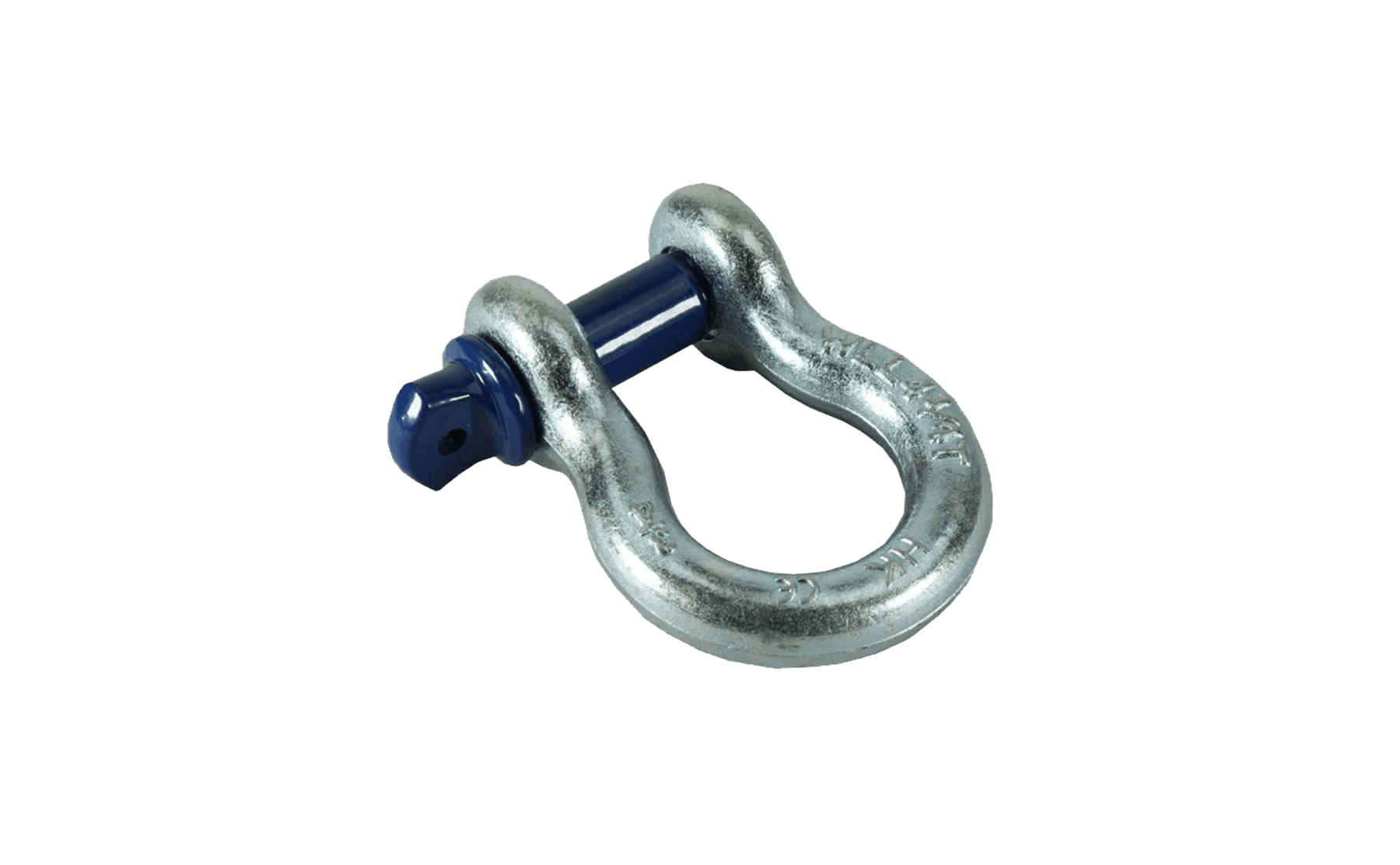 Galvanised 4.75t Blue Pin Tested Shackle with 22mm Pin - Bimson Power