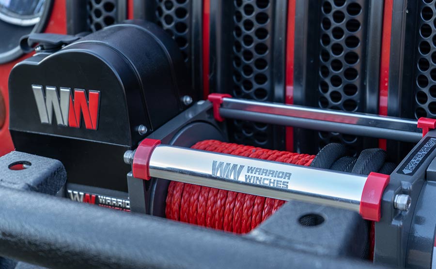 Warrior Samurai V2 Next Gen 12000lb Winch - 12v Synthetic Rope