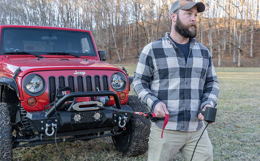 Warrior Samurai V2 Next Gen 12000lb Winch - 12v Synthetic Rope