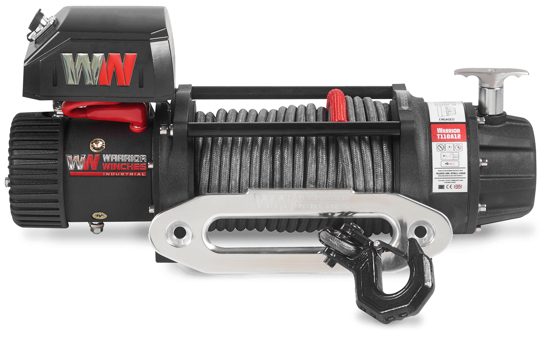 T1000 14500 Electric Winch - 12v Synthetic Rope