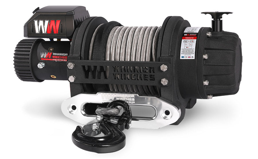 Warrior T1000-250 25000lb Severe Duty Winch 12v Synthetic Rope | Bimson ...