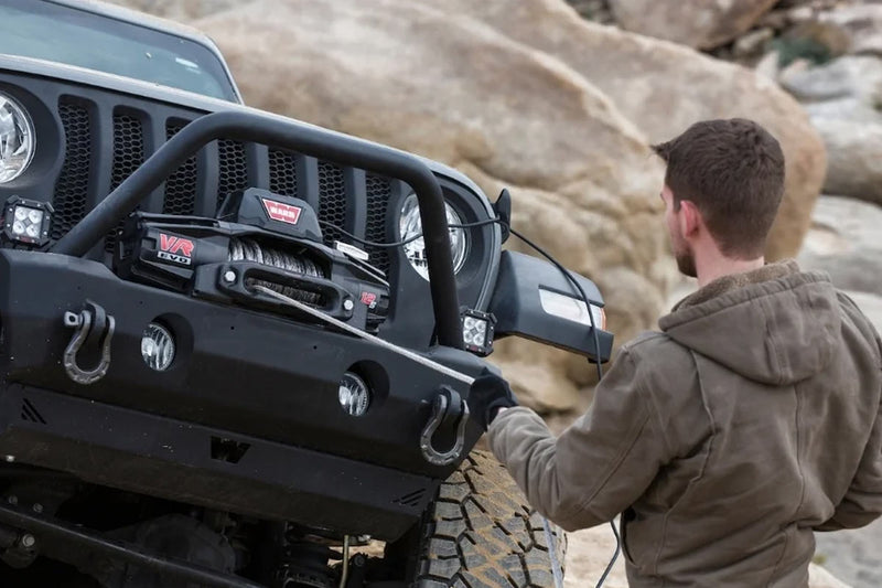 Warn VR Evo Winch in use