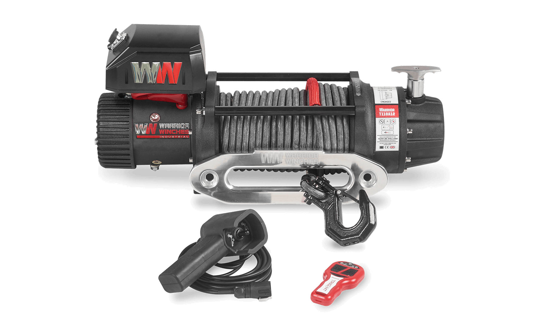 T1000 10000lb Electric Winch - 12v Synthetic Rope - Bimson Power