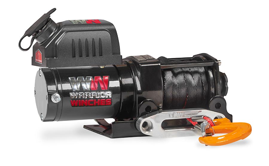 Warrior Ninja 2000lb Winch - 24v Synthetic Rope