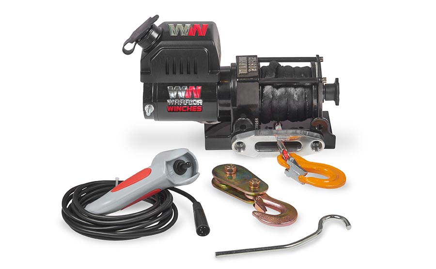 Warrior Ninja 2000lb Winch - 24v Synthetic Rope