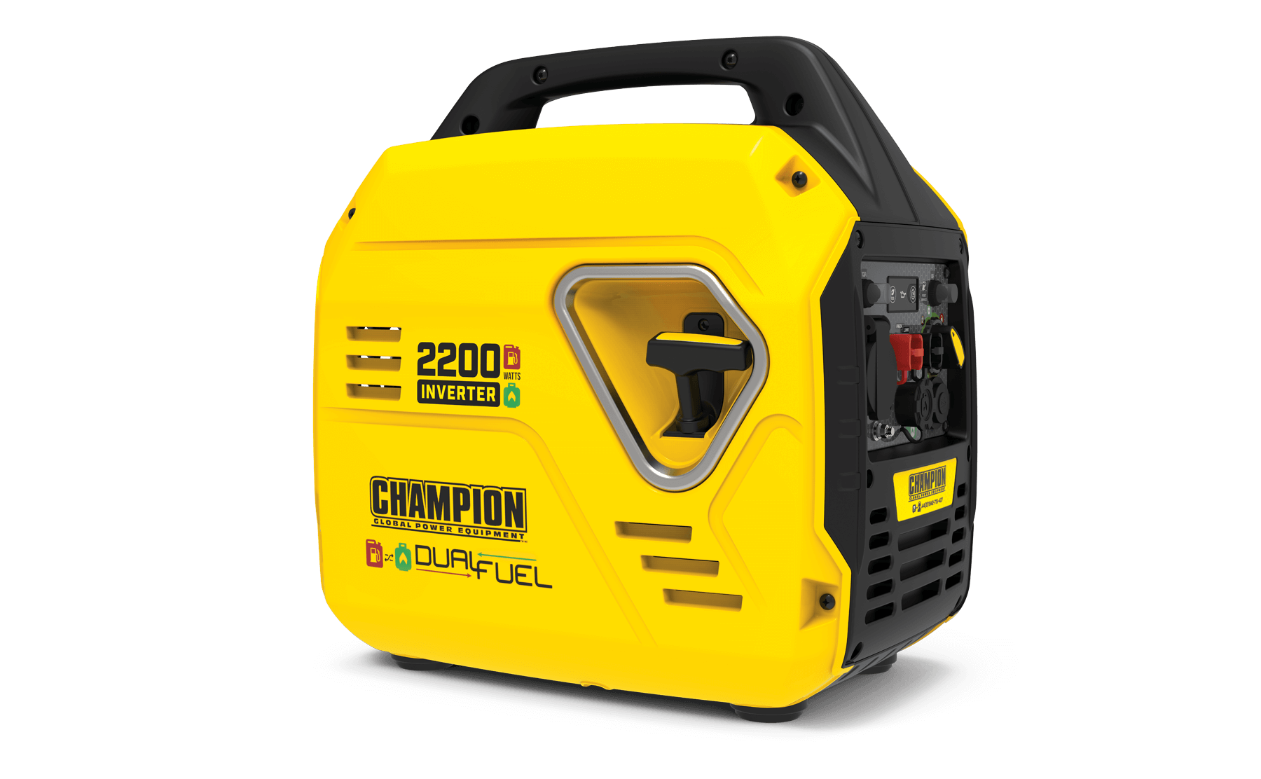 Champion 2200 Watt "Mighty Atom" Dual Fuel Inverter Generator