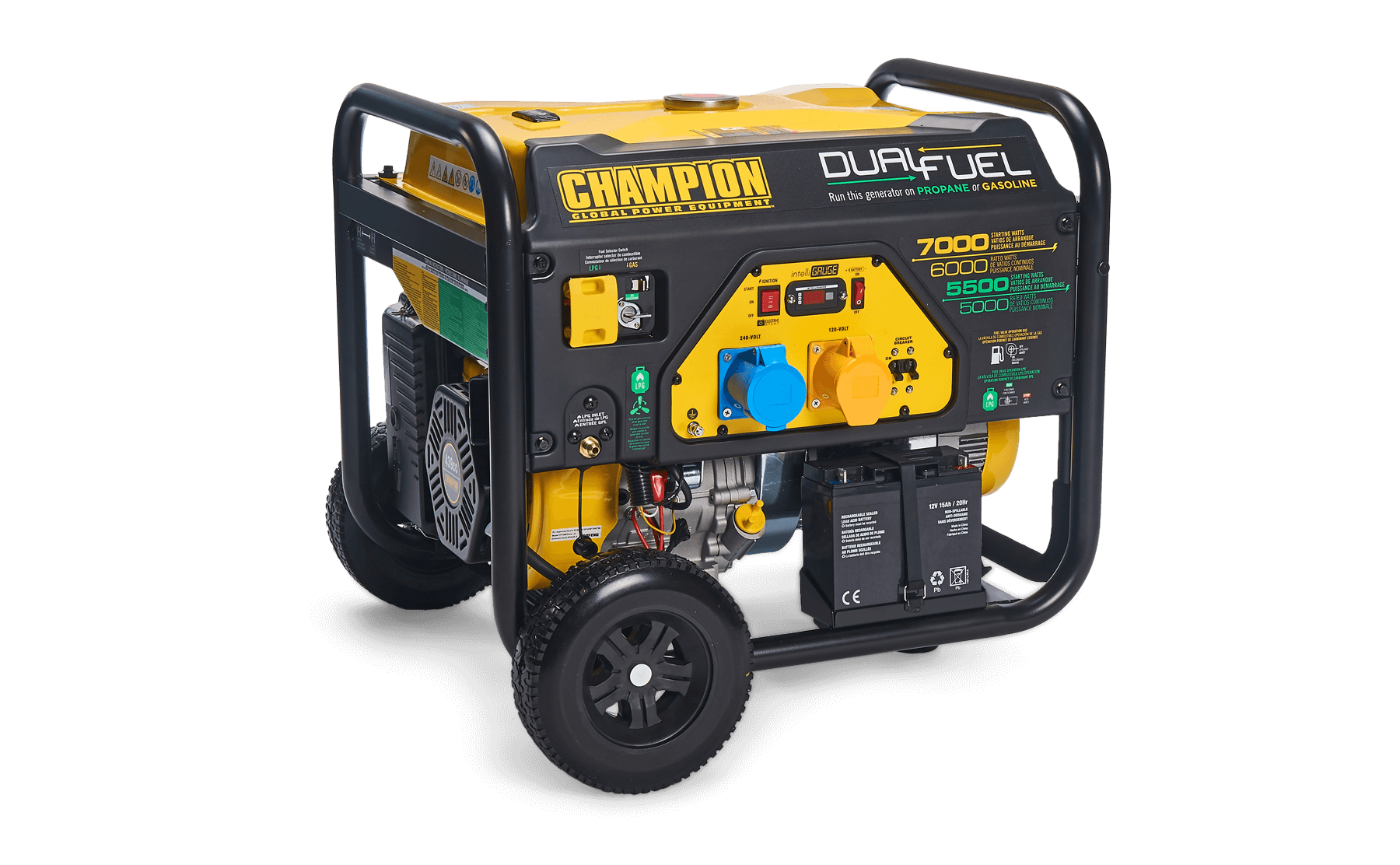 Champion 7000 Watt LPG Dual Fuel Generator With Electric Start