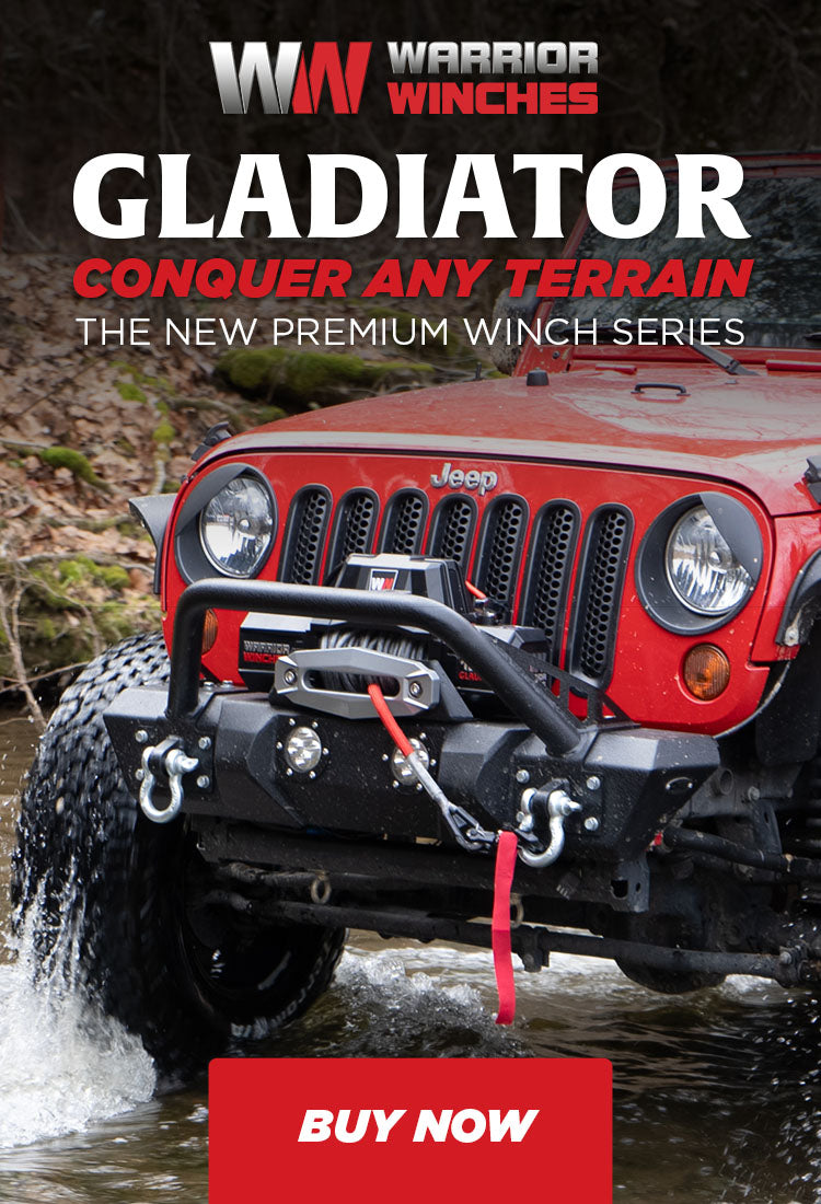 Gladiator Winch on Jeep